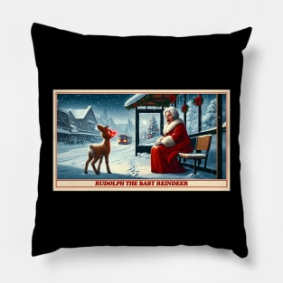 Rudolph the Baby Reindeer Pillow