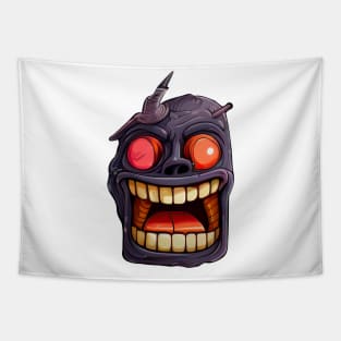 Funny Monster Face Tapestry