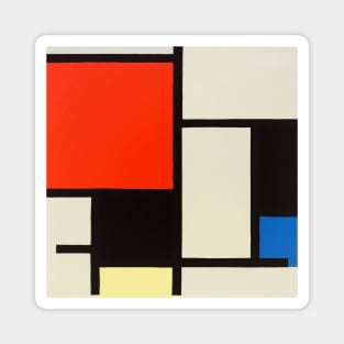 Composition (1921) by Piet Mondrian Magnet