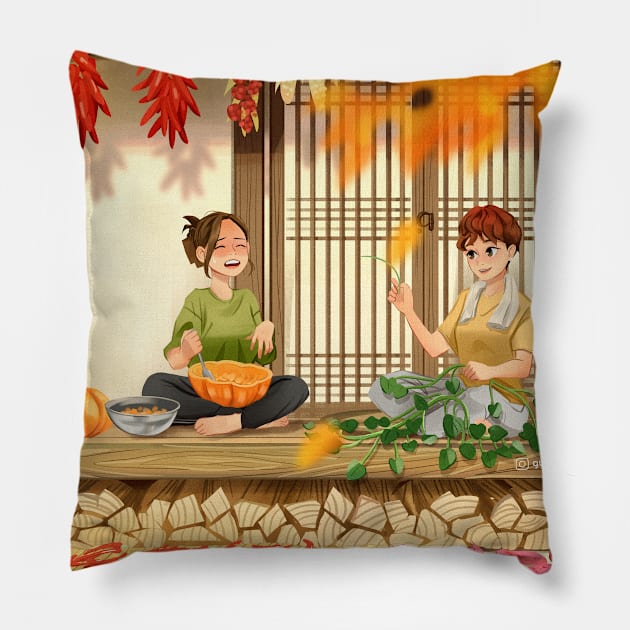 Halloween is here Pillow by Gyong_D