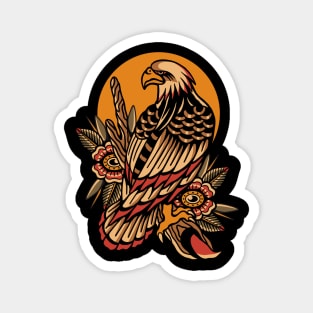 Eagle traditional tattoo Magnet