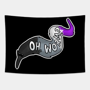 LGBTQ+ Asexual Pride Worm on a String Tapestry