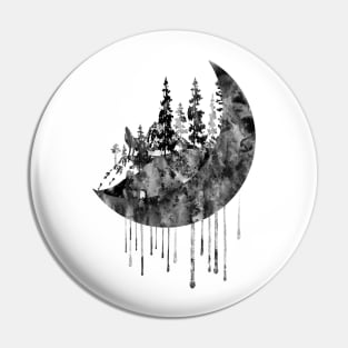 Pines and moon Pin