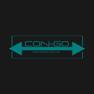 Compact Con-Go logo design in teal T-Shirt