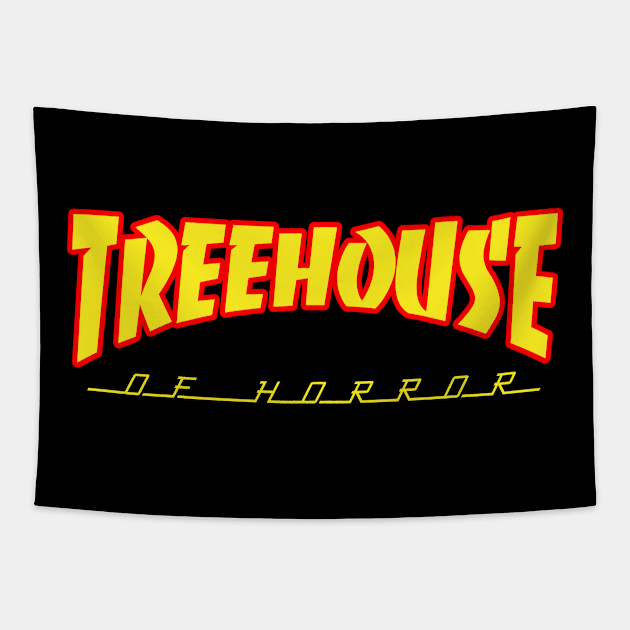 Treehouse of horror Tapestry by Teesbyhugo