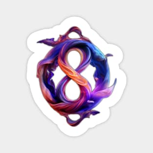8 The number of Infinity, balance, prosperity, and new beginnings. Magnet