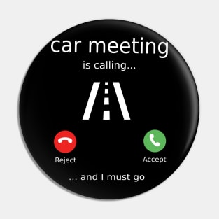 car meeting Pin