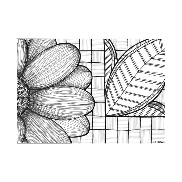 Grid and flower pattern by Nathalodi