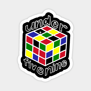 Under Five Nine Magic Cube design Magnet