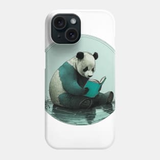 Panda Bear Book Lover Phone Case