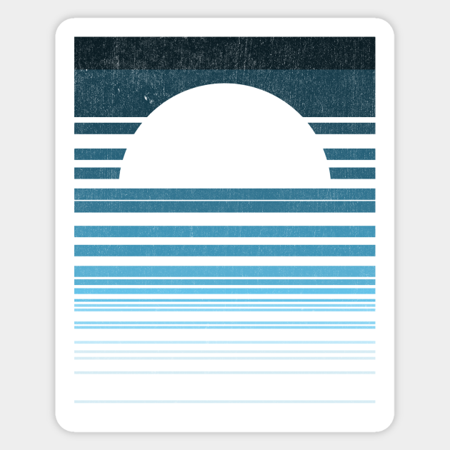 ocean frequency sunset - Ocean - Sticker