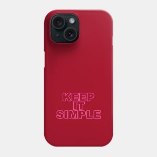 Keep it simple (red) Phone Case