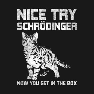 Science Vintage Shrodinger Cat Physics T-Shirt
