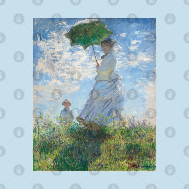 Woman With A Parasol, Claude Monet by SteelWoolBunny