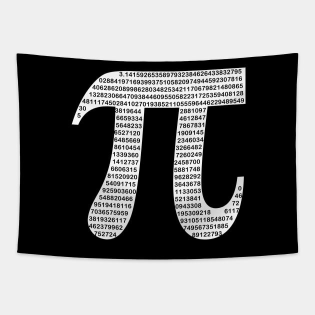 Pi Symbol Pi Day Tapestry by TeeGo