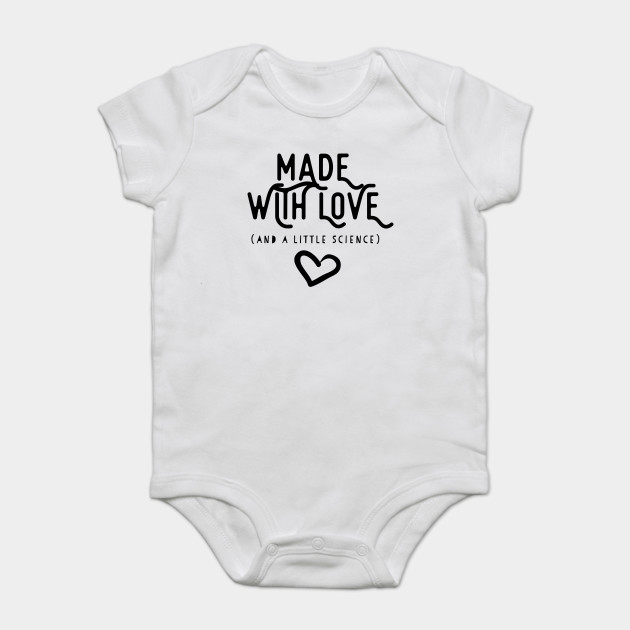 Made With Lots Of Love And A Little Bit Of Science Ivf Pregnancy Announcement Baby Onesie Bodysuit Clothing Bodysuits Footies Rompers Olharcidadao Com Br