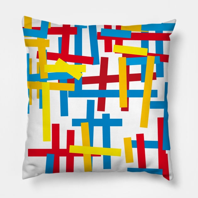 abstract- (Bauhaus) carpet Pillow by Nikokosmos