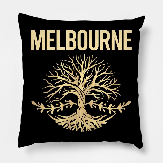 Nature Tree Of Life Melbourne Pillow by flaskoverhand