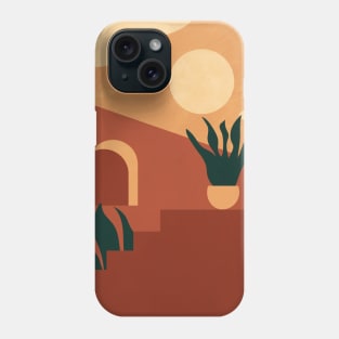 Boho Terracotta Artwork Print, Desert Home Phone Case