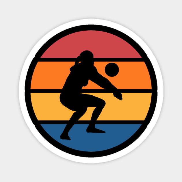 Beach Volleyball Player Digger Retro Retro Volleyball TeePublic
