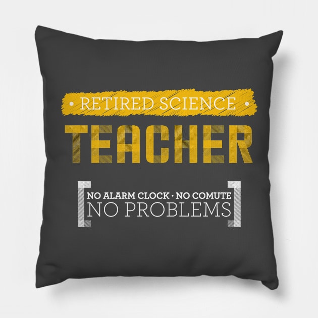 retired science teacher Pillow by OutfittersAve