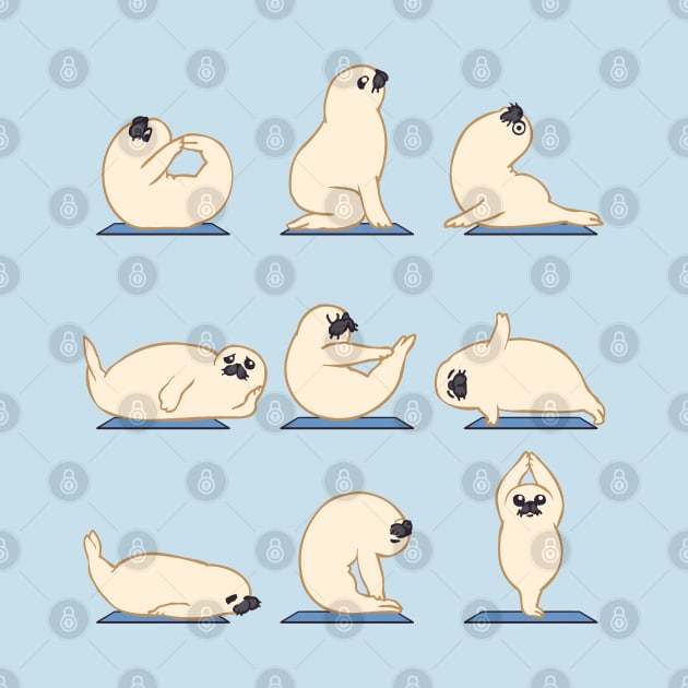 Baby Seal Yoga by huebucket