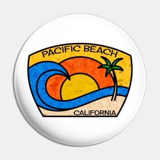 Surf Pacific Beach California San Diego Surfing Pin