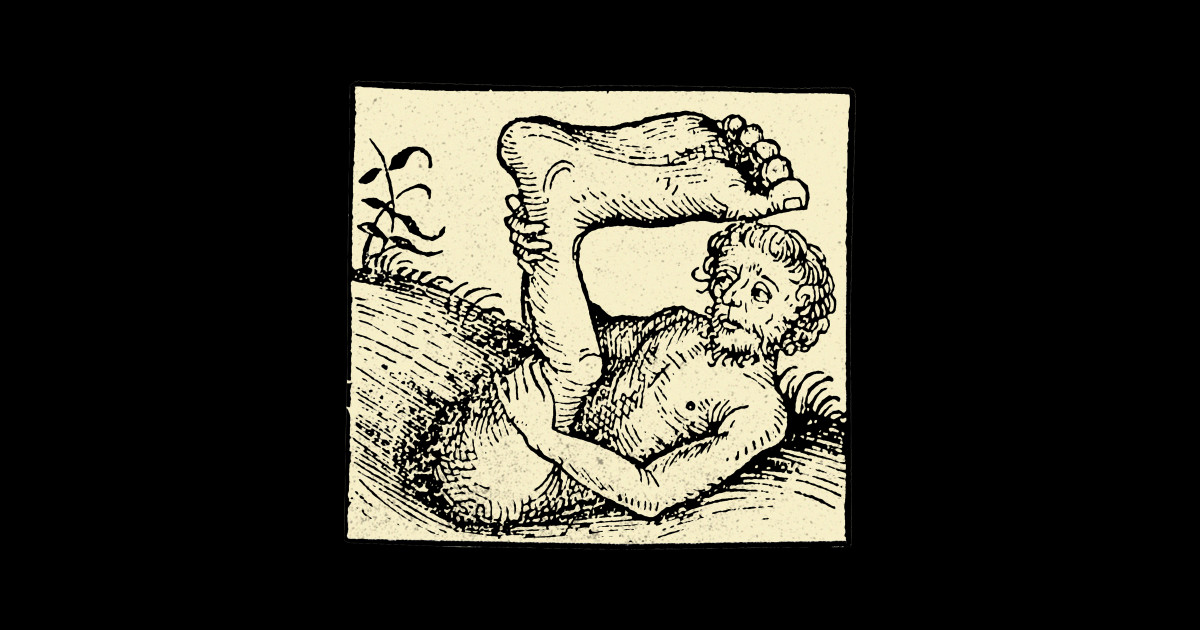 Monopod Medieval Art TShirt TeePublic