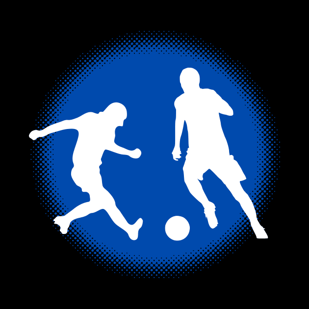 Soccer Player Footballer Training Duel by Foxxy Merch