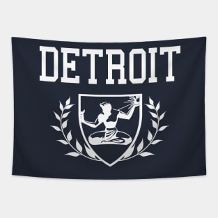 Detroit 313 Crest Tapestry