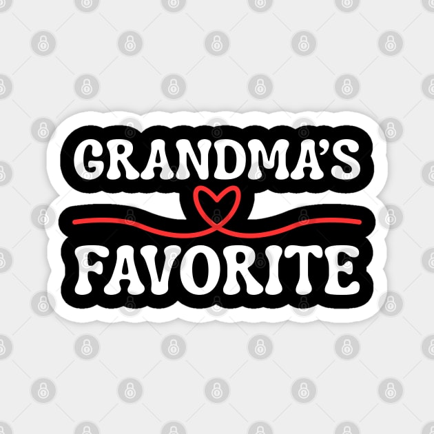 Grandma's Favorite Magnet by Creatifly Graphic Tees