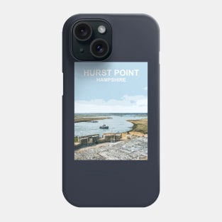 Hurst Point Hampshire gift. New Forest Travel poster Phone Case