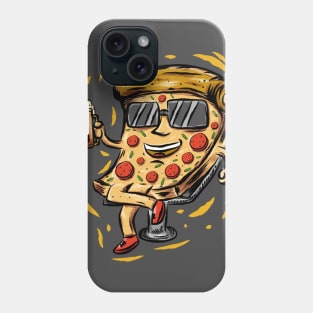 Enjoy pizza with beer Phone Case