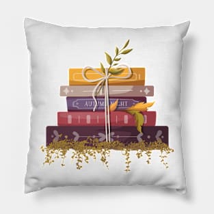 Books in Autumn Pillow