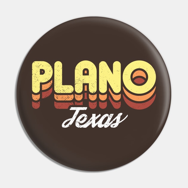 Retro Plano Texas Pin by rojakdesigns