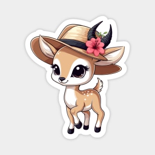 Cool Gazelle in Hat Magnet