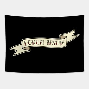 Lorem Ipsum Tattoo Flash for Graphic Designers Tapestry