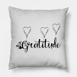 Gratitude_dark Pillow