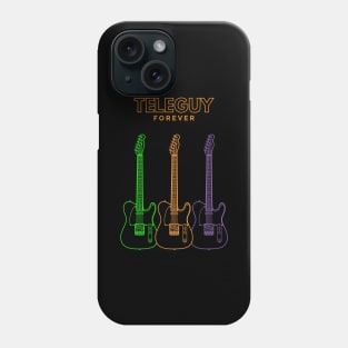 Teleguy Forever T-style Guitar Outline Phone Case