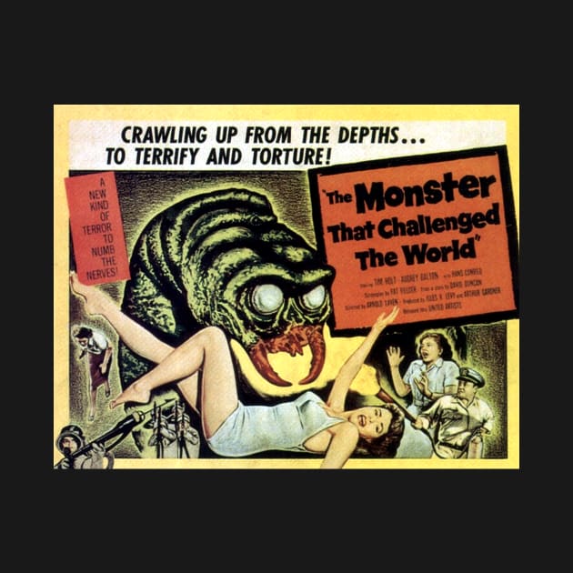 Classic Sci-Fi Lobby Card - The Monster that Challenged the World by Starbase79