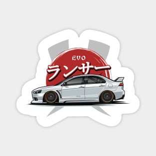 Lancer Evolution X (White) Magnet