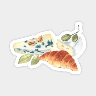 Blue cheese and croissant Magnet