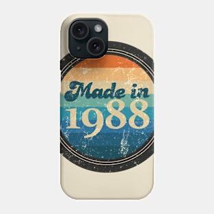 Retro Vintage Made In 1988 Phone Case