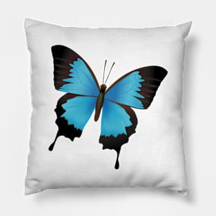 Blue Butterfly Pillow