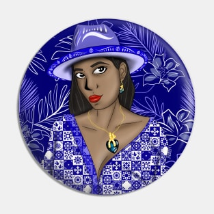 the caribbean muse in talavera pattern fashionable style Pin