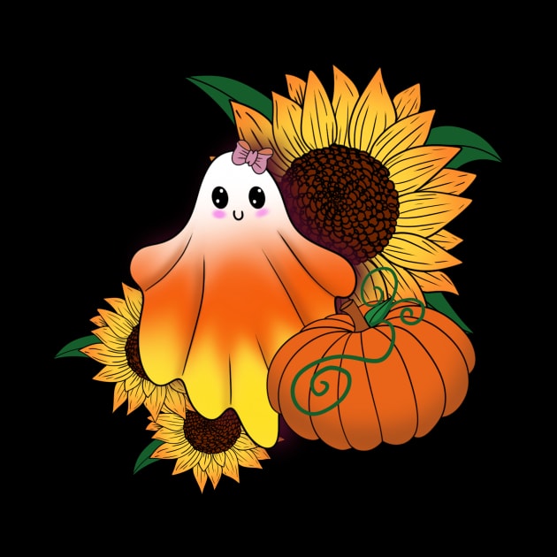 Candy corn ghost by TeasDesignSpot