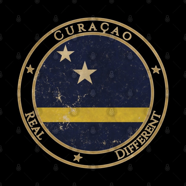 Vintage Curacao USA North America United States Flag by DragonXX