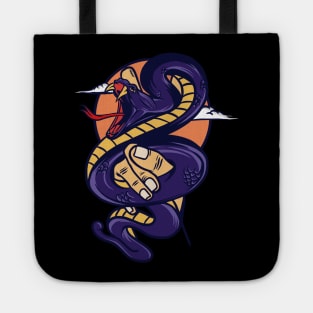 Snake on hand Tote