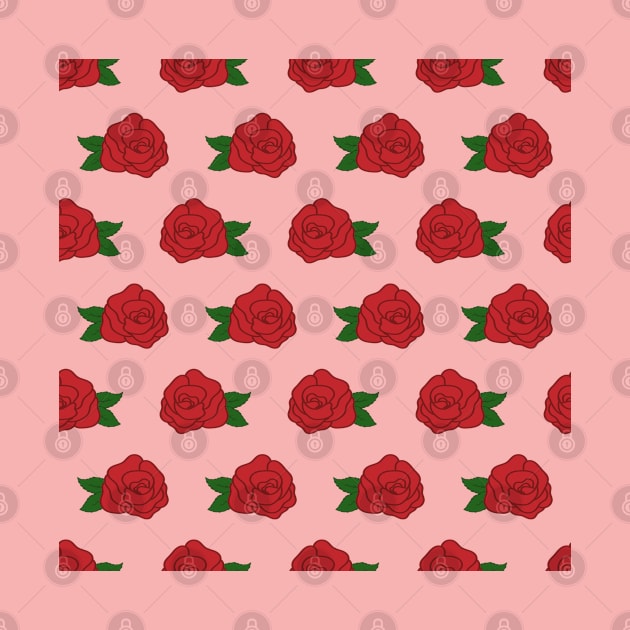 Red rose pattern by Applesix