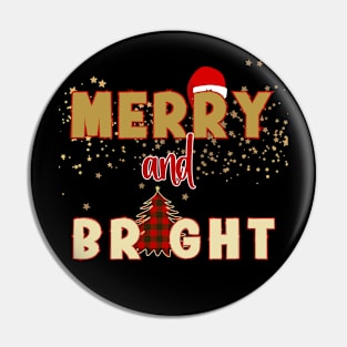 Merry and Bright Christmas Sweater Pin